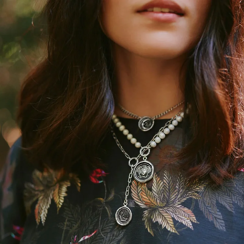 Timeless Elegance, Temporary Discounts – Act Fast Medusa Double Curb Link Talisman Choker Timeless Elegance, Temporary Discounts – Act Fast Medusa Double Curb Link Talisman Choker