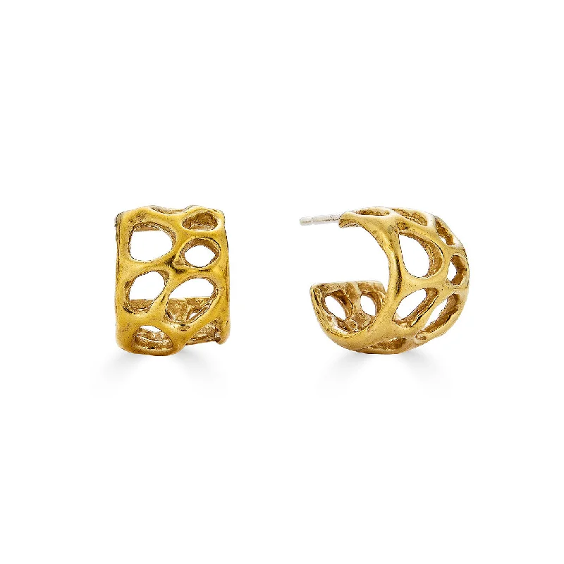 Exclusive Jewelry Sale – Limited-Time Discounts Morel Mini Hoops, Brass