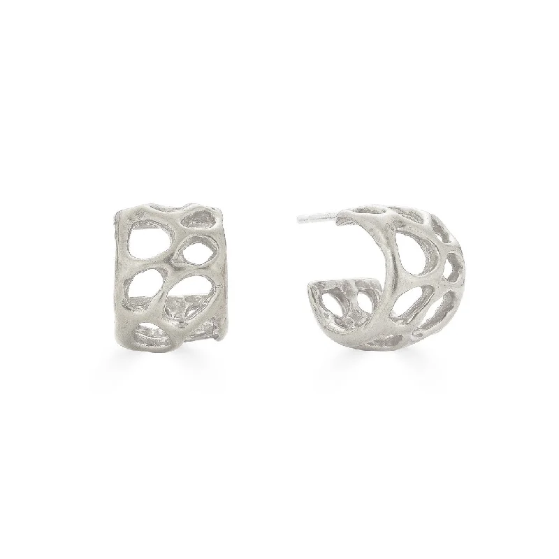 Waterproof Stainless Steel Jewelry For Lasting Beauty Morel Mini Hoops, Silver