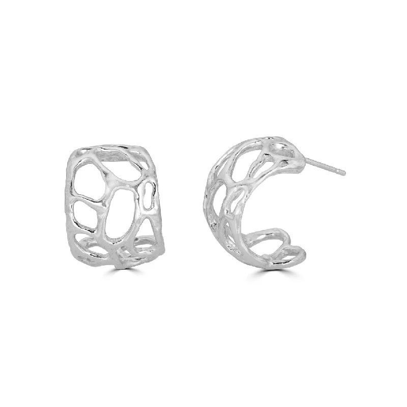 Seasonal Jewelry Sale – Upgrade Your Collection Morel Hoops, Silver