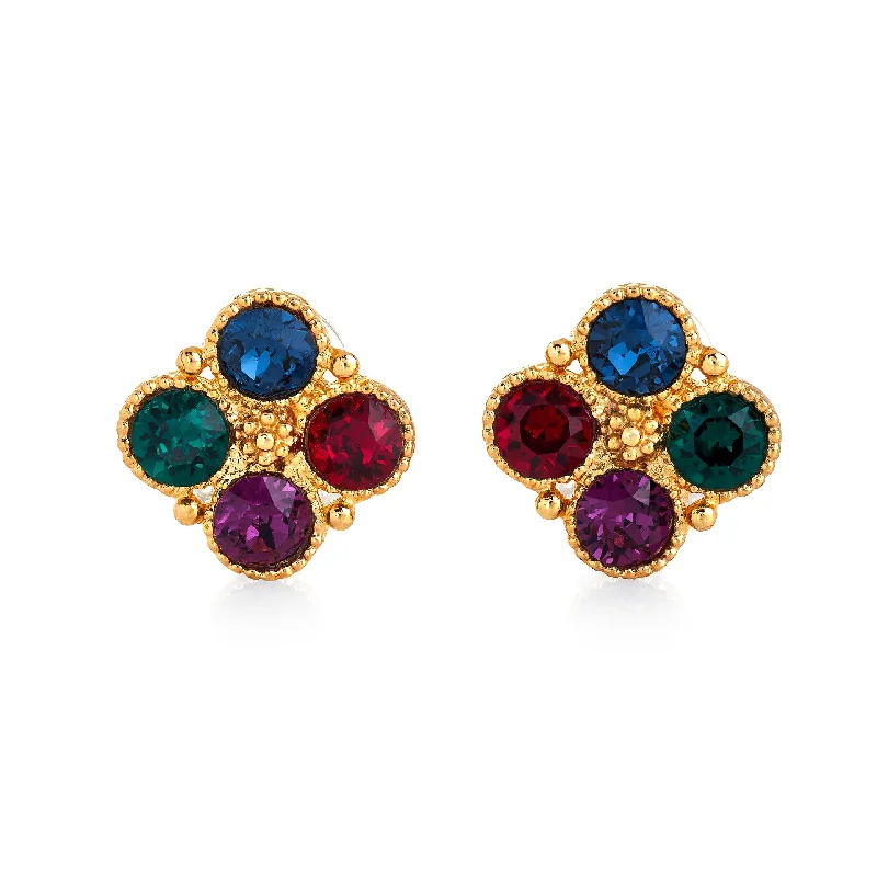 Stunning Jewelry Pieces At The Lowest Prices Ever Multi-Dark Gold Clip Earrings