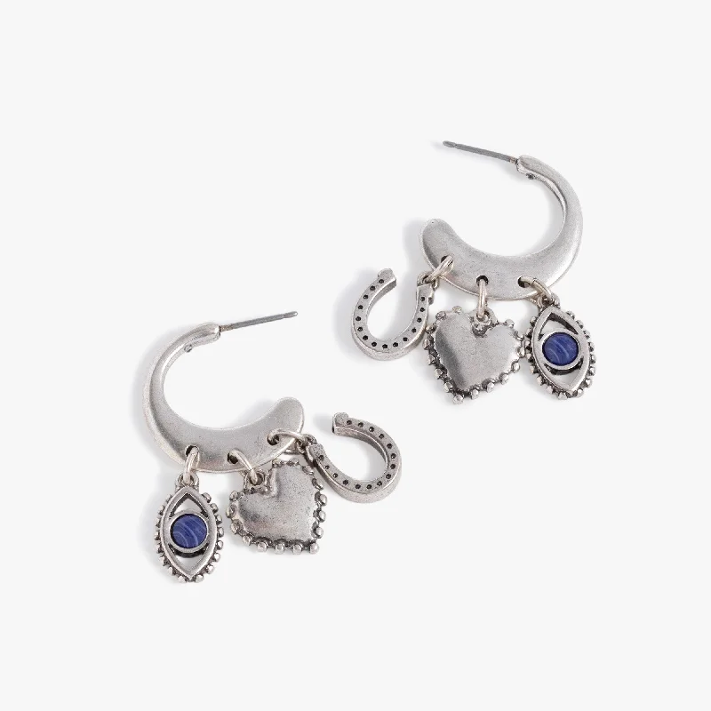 Handmade Pearl Jewelry For Timeless Elegance Multicharm Hoop Earrings