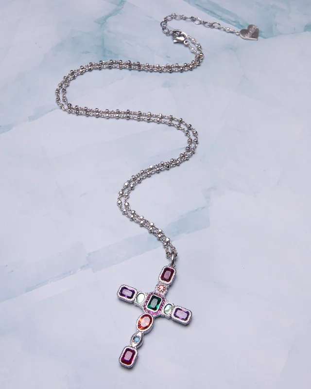 Discover Unique Jewelry With Special Limited-Time Offers Multicolor Cross Necklace