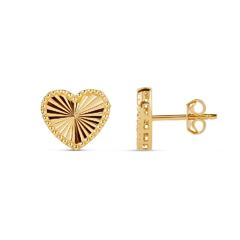 Holiday Jewelry Sale – Perfect Gifts At The Best Prices Fluted Heart Studs