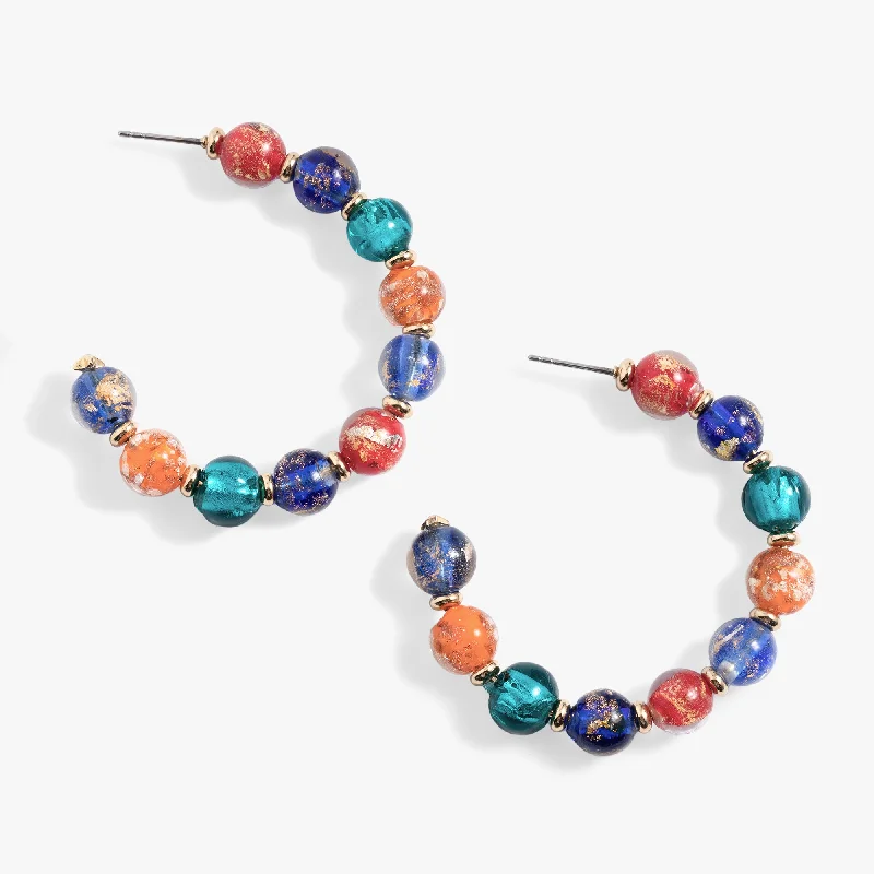 The Ultimate Jewelry Sale – Shop Premium Styles Murano Beads Beaded Hoop