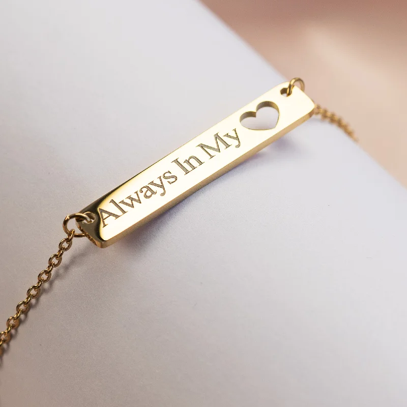Shop Stylish Jewelry Now And Save Big Name Bar Necklace