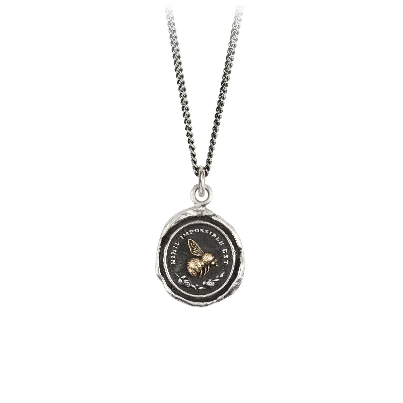 Save On Luxury Jewelry Pieces – Limited-Time Offers Nothing Is Impossible 14K Gold On Silver Talisman Save On Luxury Jewelry Pieces – Limited-Time Offers Nothing Is Impossible 14K Gold On Silver Talisman