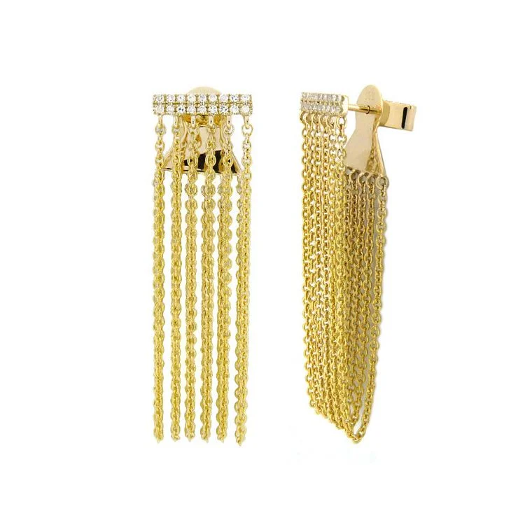 Your Dream Jewelry At Dream Prices – Shop Now Pave Bar Tassel Earrings