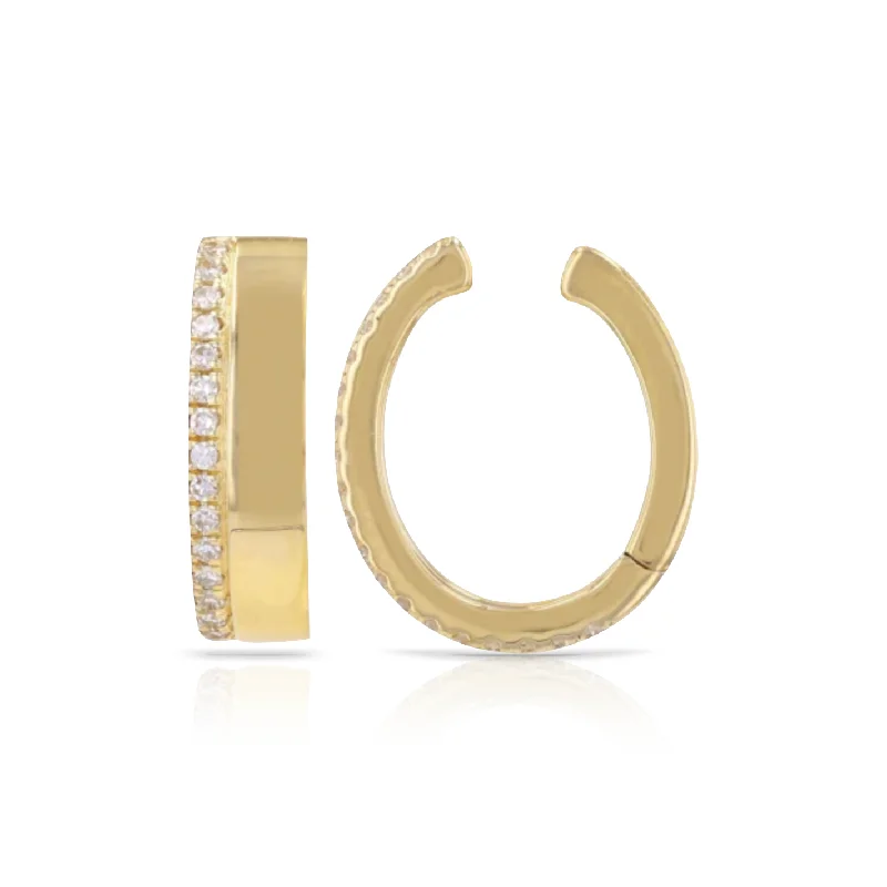 Jewelry Sale Bonanza – Grab Your Sparkle Now Diamond One Line Pave Ear Cuff