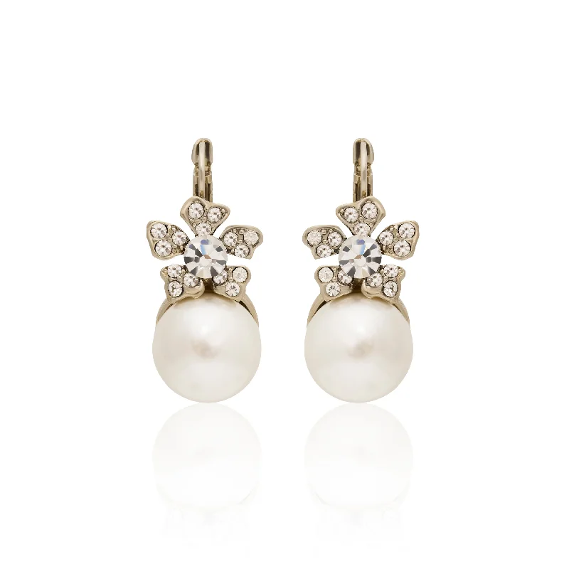 Sparkle For Less – Shop Our Limited-Time Jewelry Deals Pearl Flower Eurowire Earrings