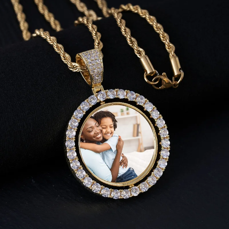 Luxury Jewelry At Unbeatable Discounts Hip-Hop Diamond Circle Pendant Necklace