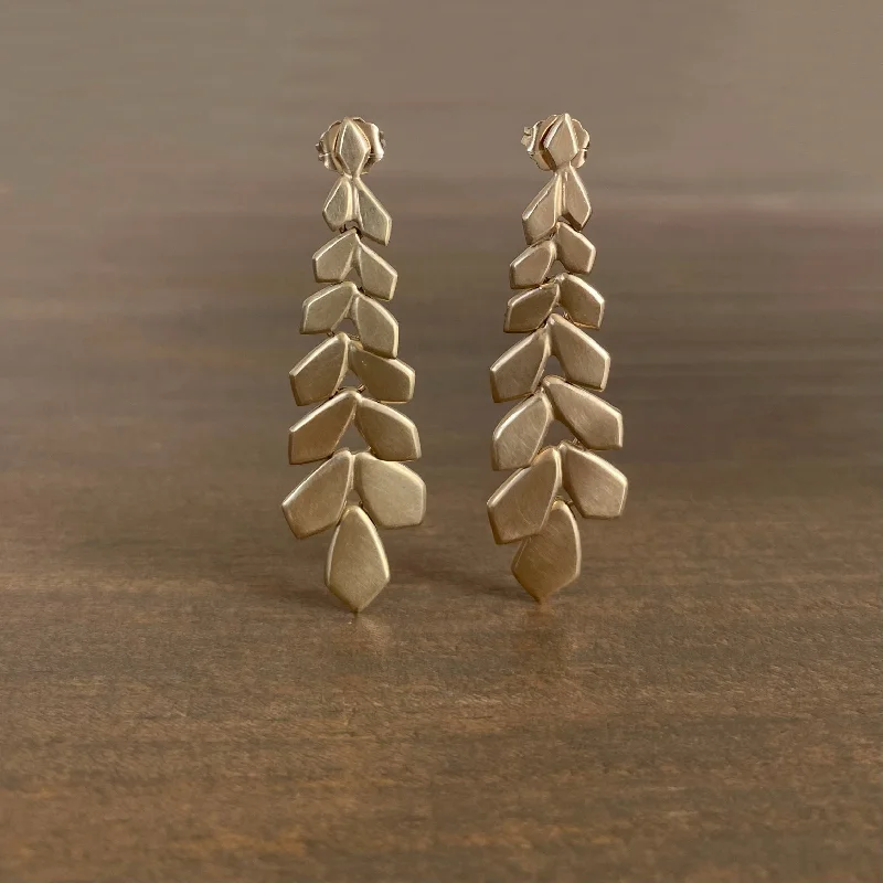 Make Your Outfit Shine With Discounted Jewelry Large Gold Weeping Willow Earrings