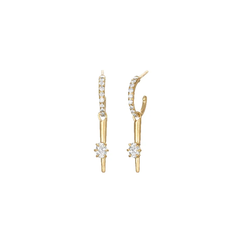 Discounted Jewelry For A Glamorous Look Rae Pave Huggies Drop