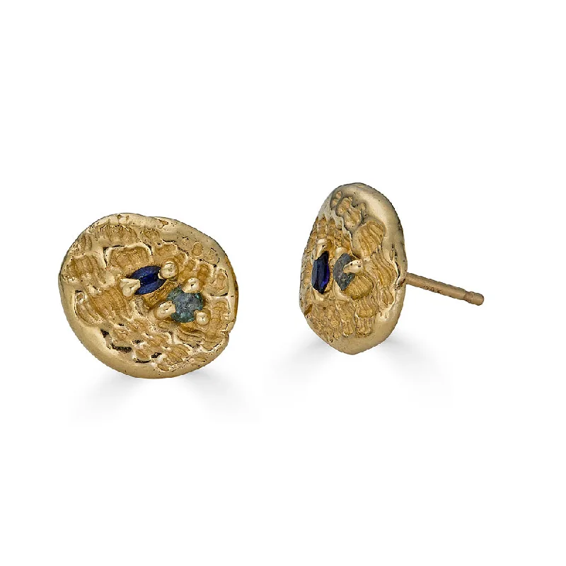 Timeless Jewelry Styles At Wallet-Friendly Prices Sea Impression Studs, 14k