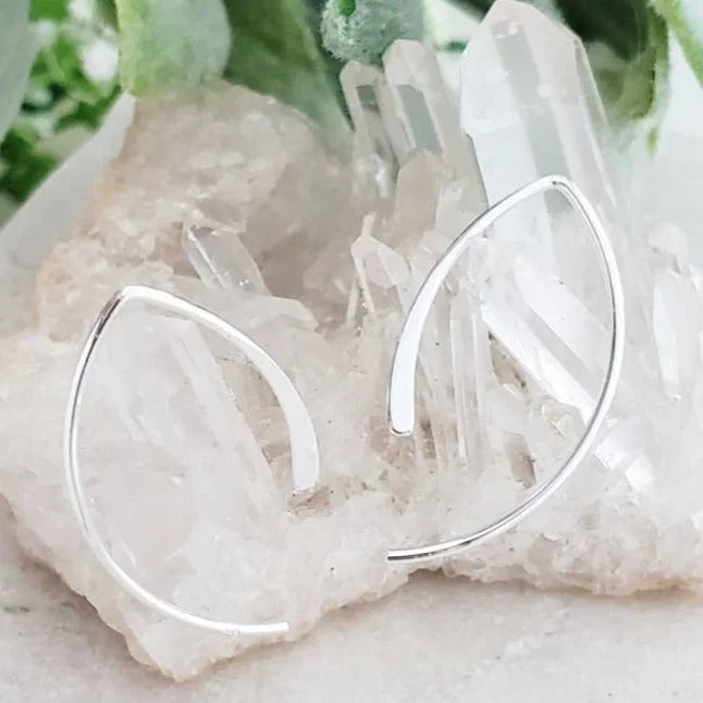 Limited-Time Jewelry Sale – Elegant Styles At Less Silver Open Wishbone Earrings