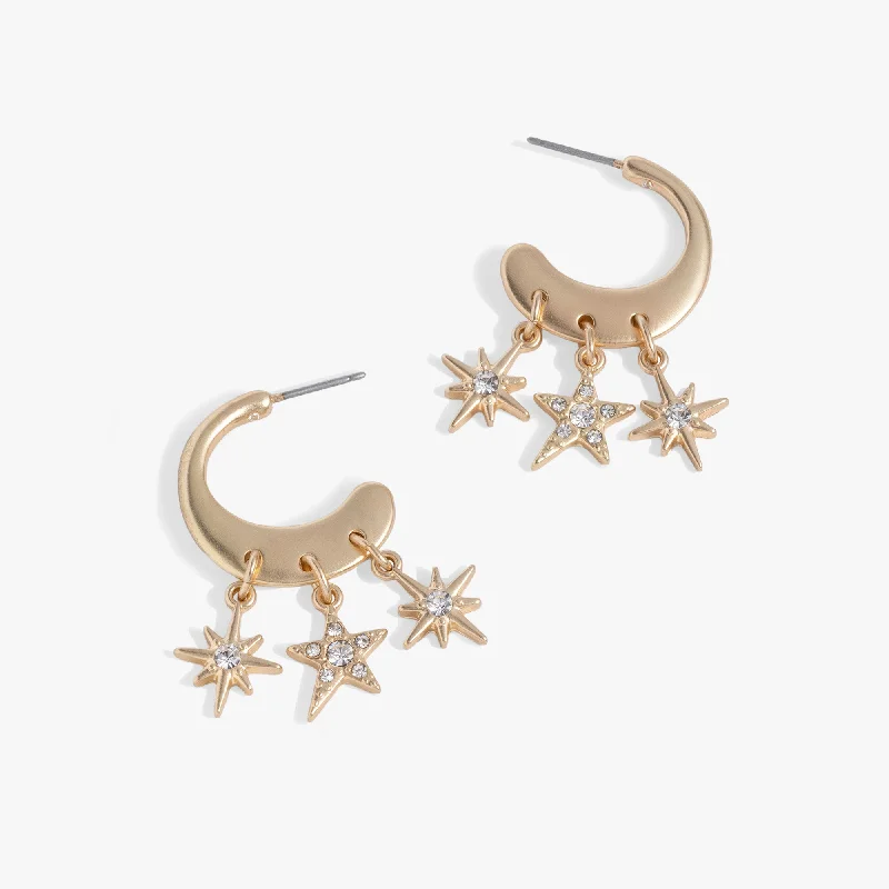 Once-A-Year Jewelry Sale – Grab Your Favorites Now Star Multicharm Hoop Earrings