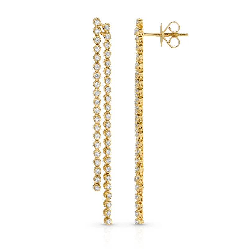 Flash Sale On Exquisite Jewelry – Don't Miss Out Straight Diamond Double Drop Earrings Flash Sale On Exquisite Jewelry – Don't Miss Out Straight Diamond Double Drop Earrings