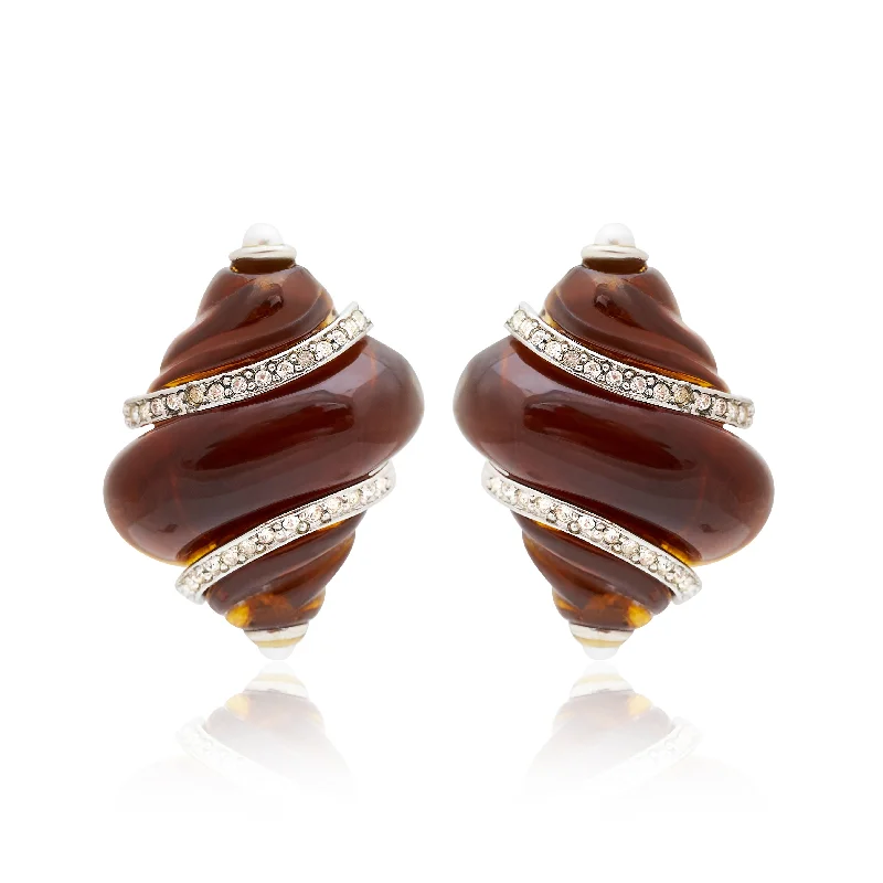 Luxury Jewelry Now At Special Promotional Rates Sunset Glow Clip-On Earrings
