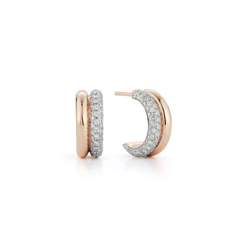Shop Jewelry That Shines Without The High Price THOBY 18K AND DIAMOND TUBULAR HUGGIE