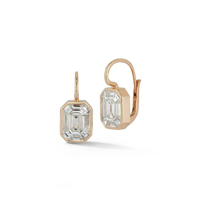 Don't Miss Out On Bestselling Jewelry At Special Prices THOBY 18K GOLD AND DIAMOND ILLUSION SET EARRINGS