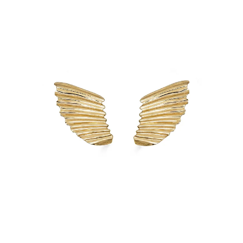 Exclusive Jewelry Discounts – Shop Now For Savings Tiny Scallop Shard Studs, 14k