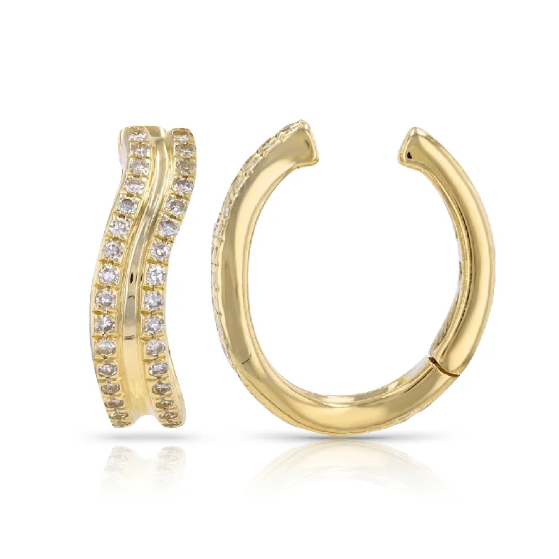 Shine Without Limits – Jewelry Sale Happening Now Wavy Diamond Ear Cuff