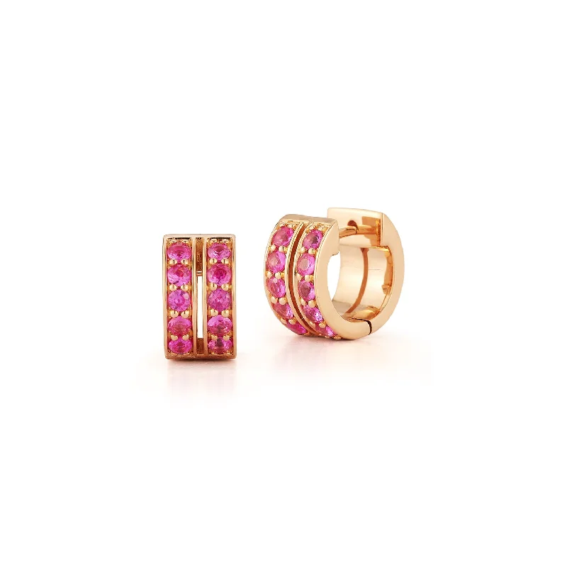 Personalized Jewelry Sale – Meaningful Gifts At Great Prices WF CLASSIC 18K AND SAPPHIRE DOUBLE ROW HUGGIES