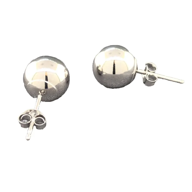 Exclusive Jewelry Sale – Shine For Less 14K W Gold 8mm Ball Earring