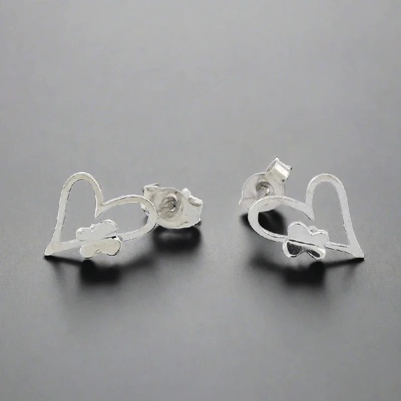Personalized Jewelry Sale – Meaningful Gifts At Great Prices 14K W Gold Open Heart Children's Studs Personalized Jewelry Sale – Meaningful Gifts At Great Prices 14K W Gold Open Heart Children's Studs