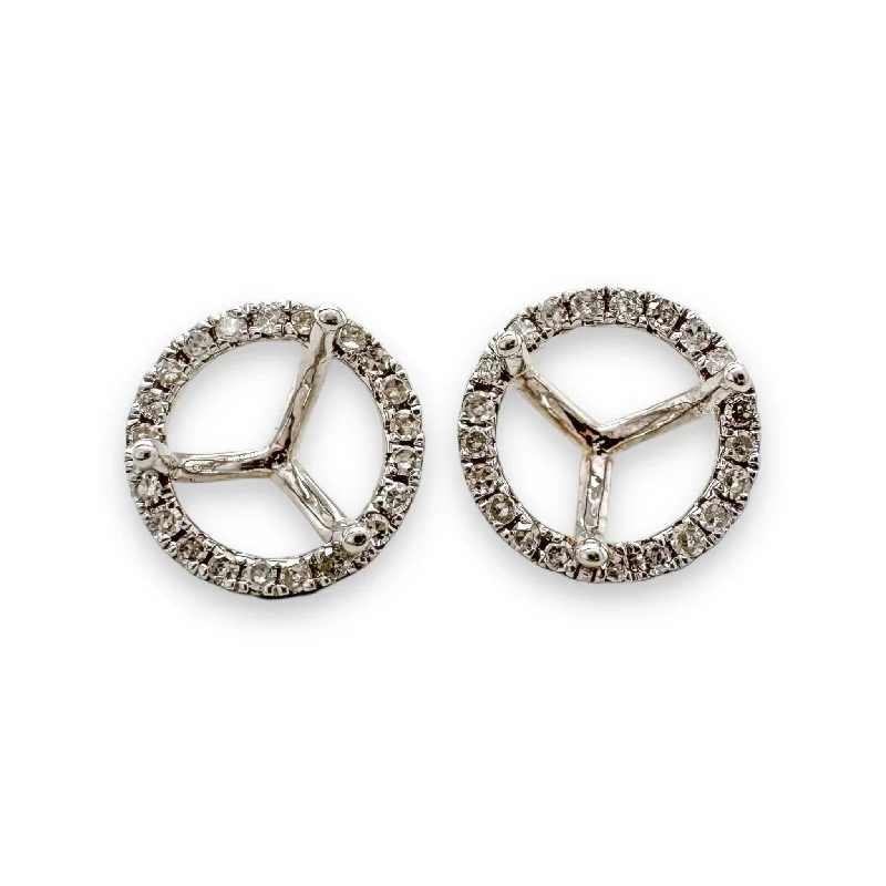 Shop Dazzling Jewelry At The Best Prices 14K W Gold Round 0.16cttw H/SI2 Diamond Earring Settings