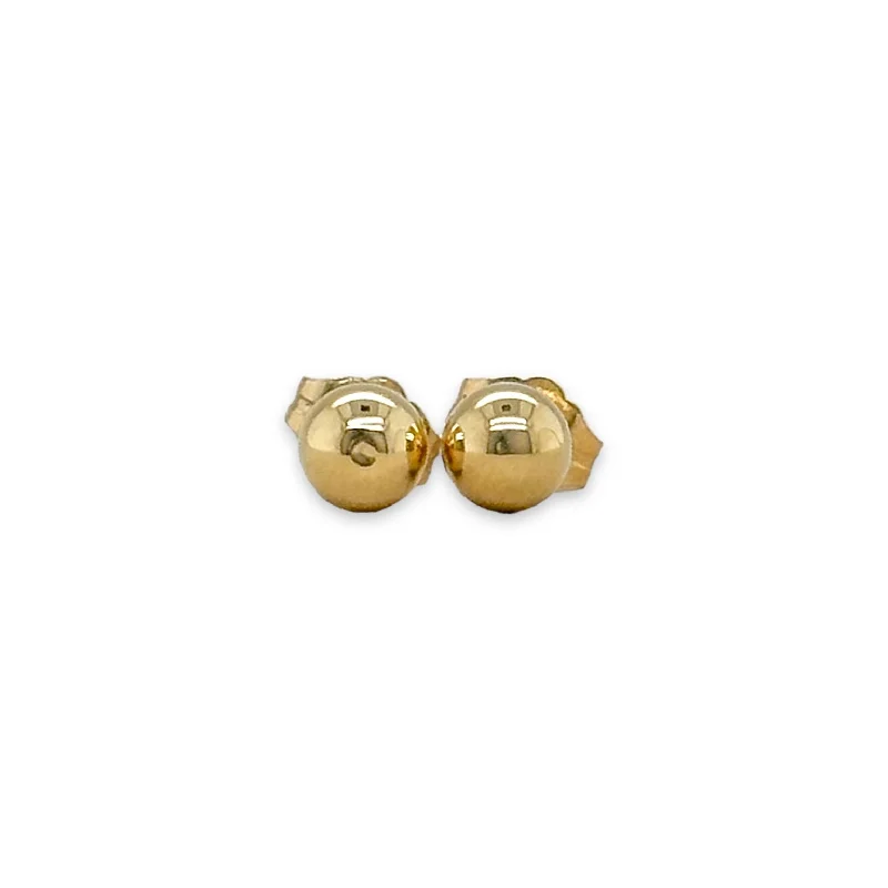 Handcrafted Jewelry Sale – Unique Designs At Low Prices 14K Y Gold 5mm Ball Earring