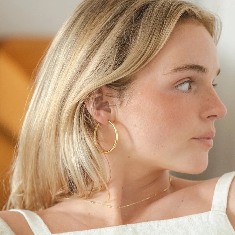 Save On Luxury Jewelry Pieces – Limited-Time Offers Amor Gold Hoop Post Earrings