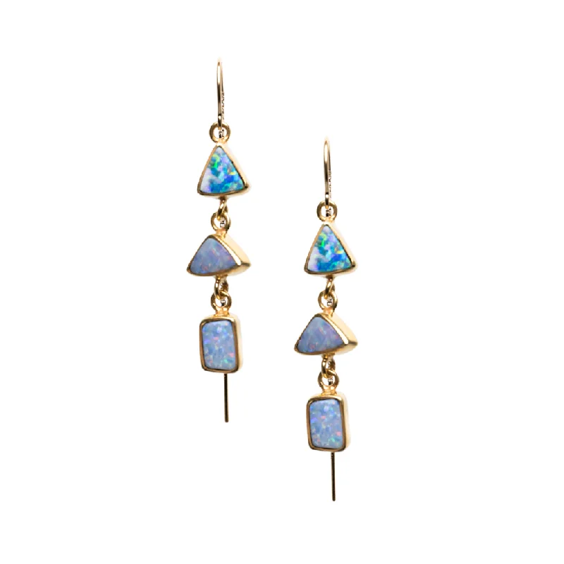 Shop Signature Jewelry Styles At Exclusive Prices Blue Opal Trio Ear Threaders