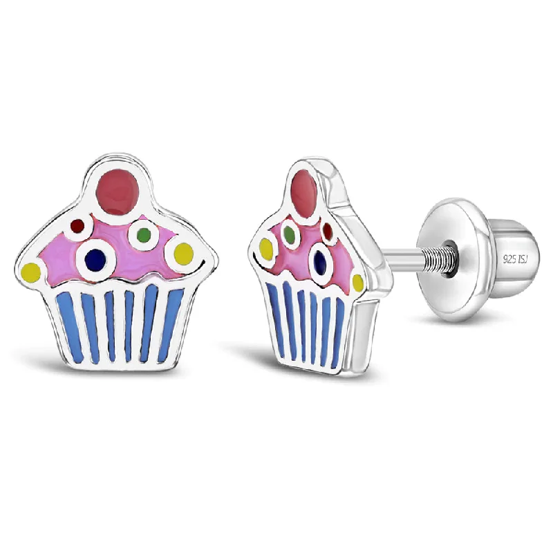 Flash Sale On Stunning Jewelry – Don't Miss Out Cherry on Top Cupcake Baby / Toddler / Kids Earrings Screw Back Enamel - Sterling Silver Flash Sale On Stunning Jewelry – Don't Miss Out Cherry on Top Cupcake Baby / Toddler / Kids Earrings Screw Back Enamel - Sterling Silver