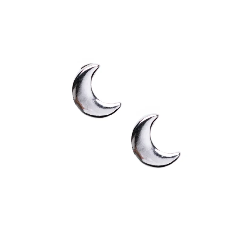 Stunning Jewelry At Even More Stunning Prices Moon Studs in Silver