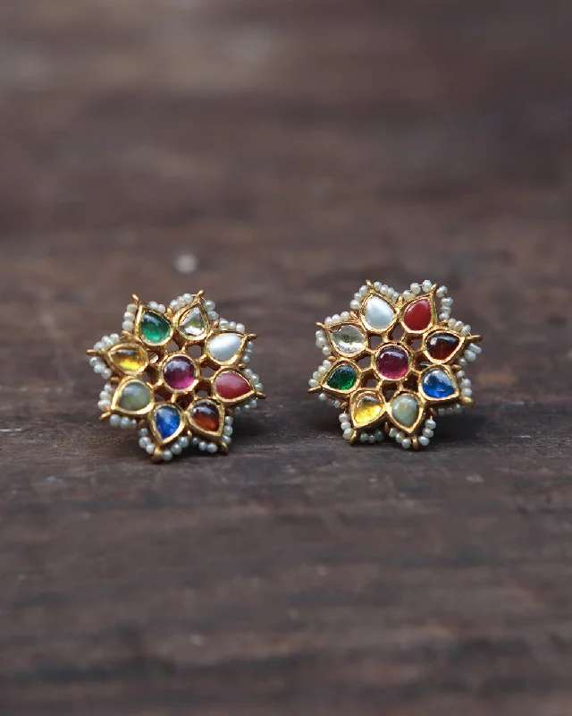 Celebrate With Sparkle – Jewelry Sale Now Live Navratna Ear Studs