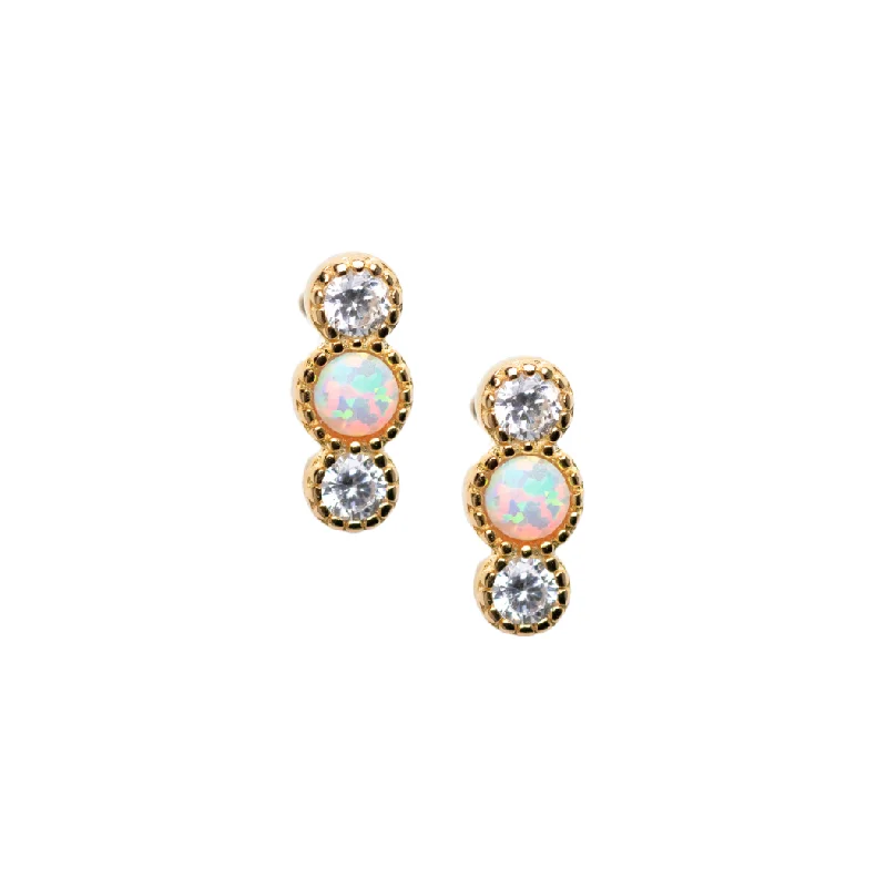 Jewelry Clearance – Final Chance To Save Big Opal Mist Studs