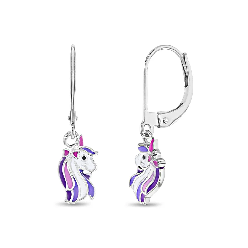 Last Chance To Shop High-End Jewelry At Markdown Prices Rainbow Unicorn Dangle Kids / Children's / Girls Earrings Lever Back Enamel - Sterling Silver Last Chance To Shop High-End Jewelry At Markdown Prices Rainbow Unicorn Dangle Kids / Children's / Girls Earrings Lever Back Enamel - Sterling Silver