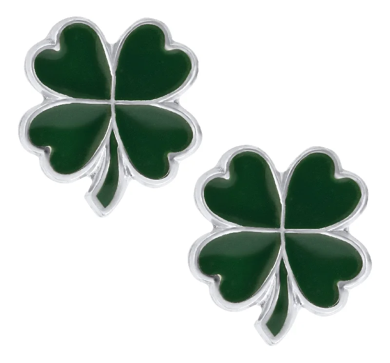 High-Quality Gemstone Jewelry For Special Occasions Sterling SIlver Four Leaf Clover Baby Studs High-Quality Gemstone Jewelry For Special Occasions Sterling SIlver Four Leaf Clover Baby Studs