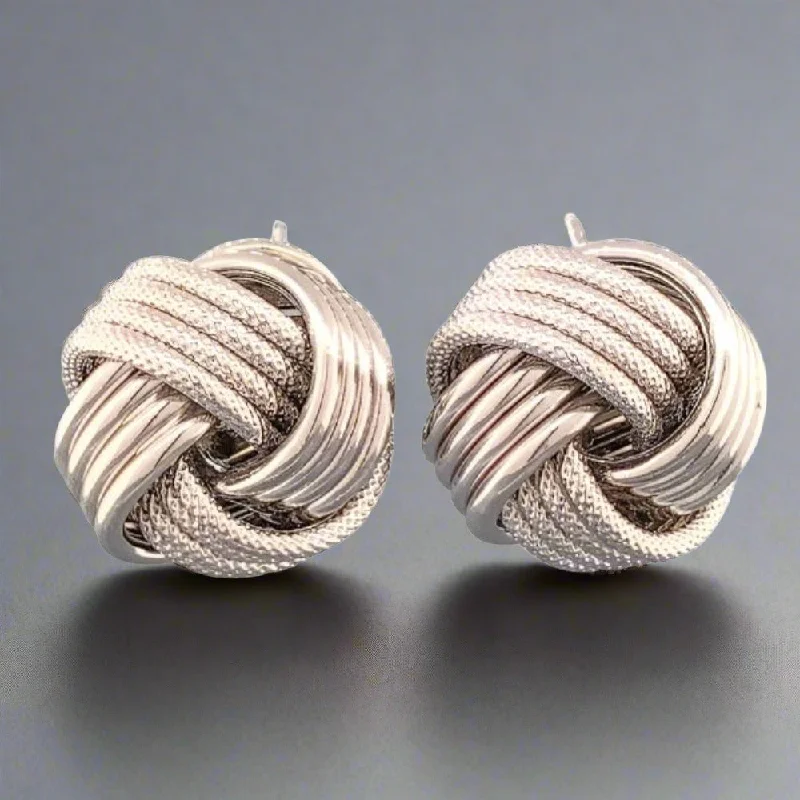 Buy More, Save More On Stunning Jewelry Designs Sterling Silver Large Multirow Love Knot Earring with Lever Back Buy More, Save More On Stunning Jewelry Designs Sterling Silver Large Multirow Love Knot Earring with Lever Back
