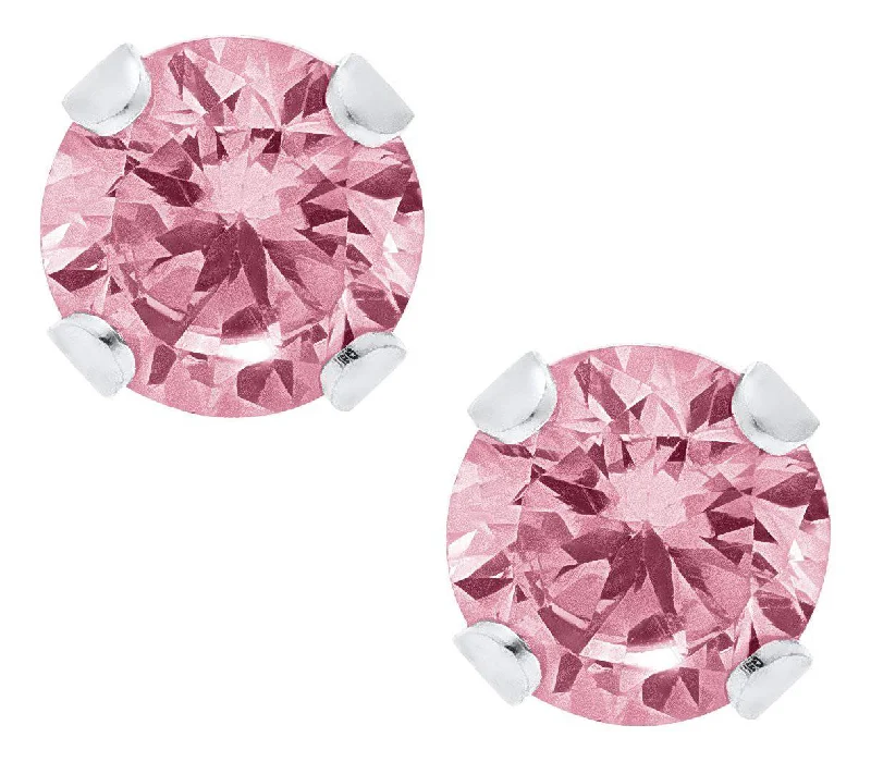 The Ultimate Jewelry Sale – Shop Premium Styles Sterling Silver Pink Cubic Zirconia Baby Studs The Ultimate Jewelry Sale – Shop Premium Styles Sterling Silver Pink Cubic Zirconia Baby Studs