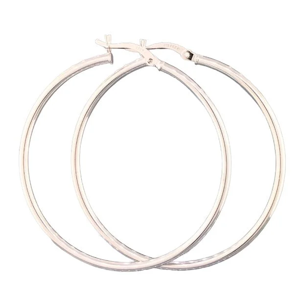 Limited-Stock Jewelry Clearance – Grab Your Favorites Now SS Plain Hoop Hinged Earrings 35mm Limited-Stock Jewelry Clearance – Grab Your Favorites Now SS Plain Hoop Hinged Earrings 35mm