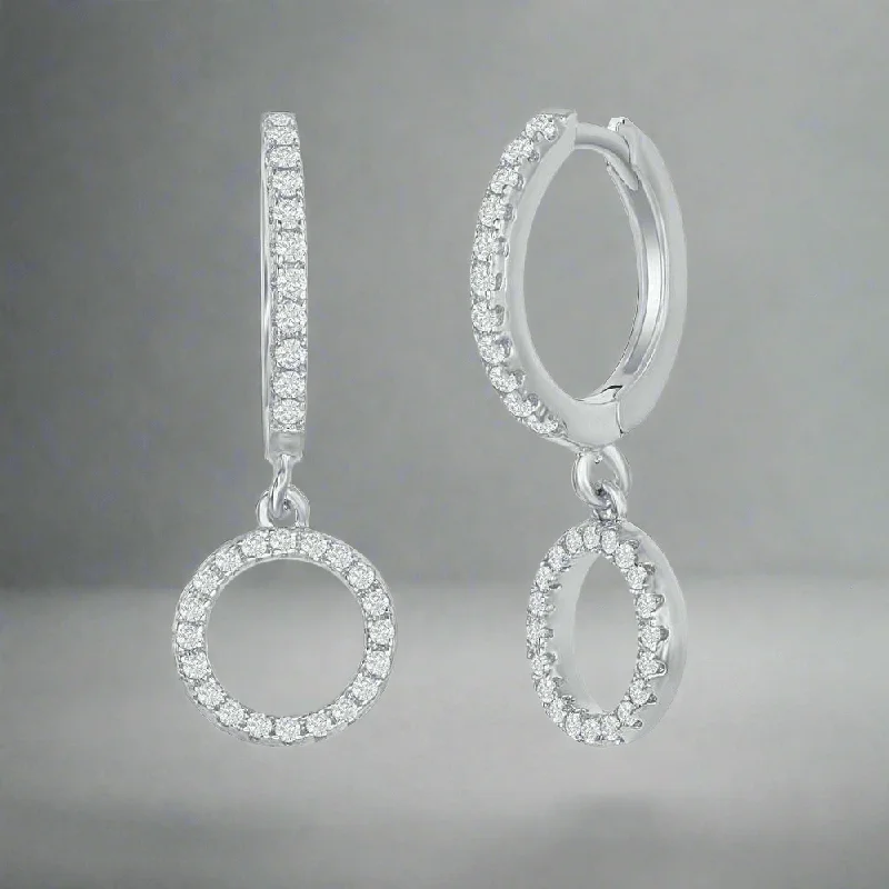 Everyday Jewelry Essentials Now On Sale SS Small Huggie Hoop CZ Circle Earrings