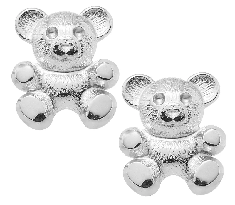 Final Call For Exquisite Jewelry At Reduced Rates Sterling Silver Teddy Bear Baby Studs Final Call For Exquisite Jewelry At Reduced Rates Sterling Silver Teddy Bear Baby Studs