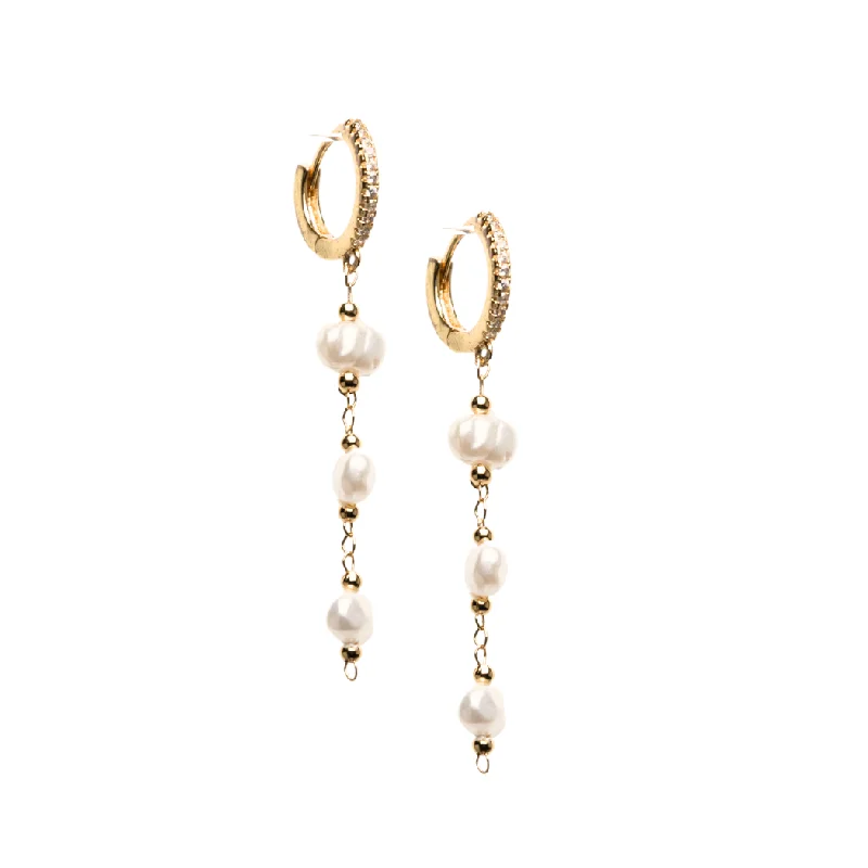 Best Jewelry Sale Prices – Limited-Time Offer Triple Pearl Drop Earrings