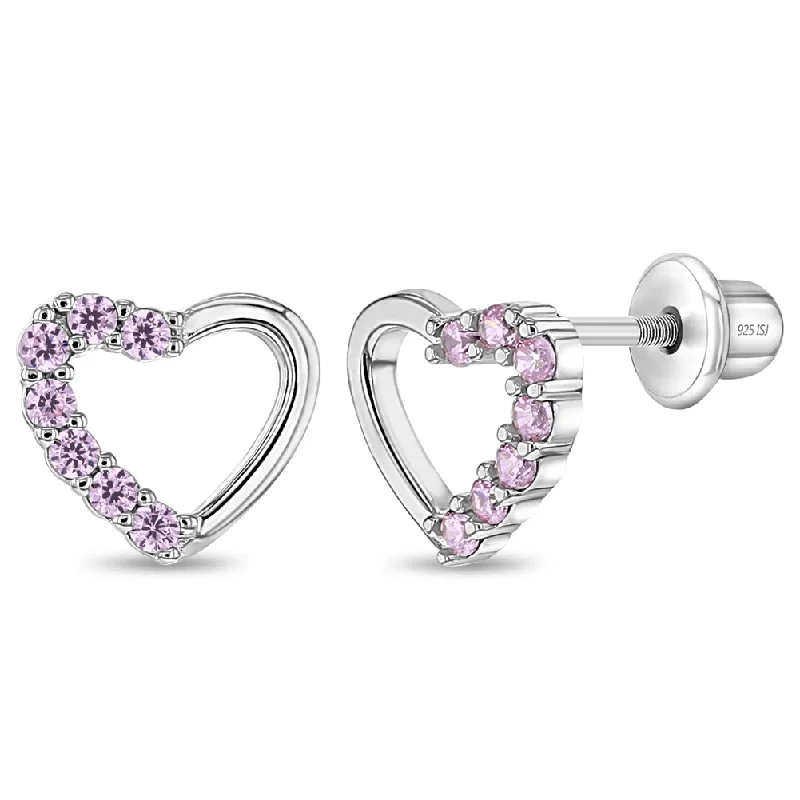 Shop Stylish Jewelry Now And Save Big Two in One Heart Baby / Toddler / Kids Earrings Screw Back - Sterling Silver Shop Stylish Jewelry Now And Save Big Two in One Heart Baby / Toddler / Kids Earrings Screw Back - Sterling Silver