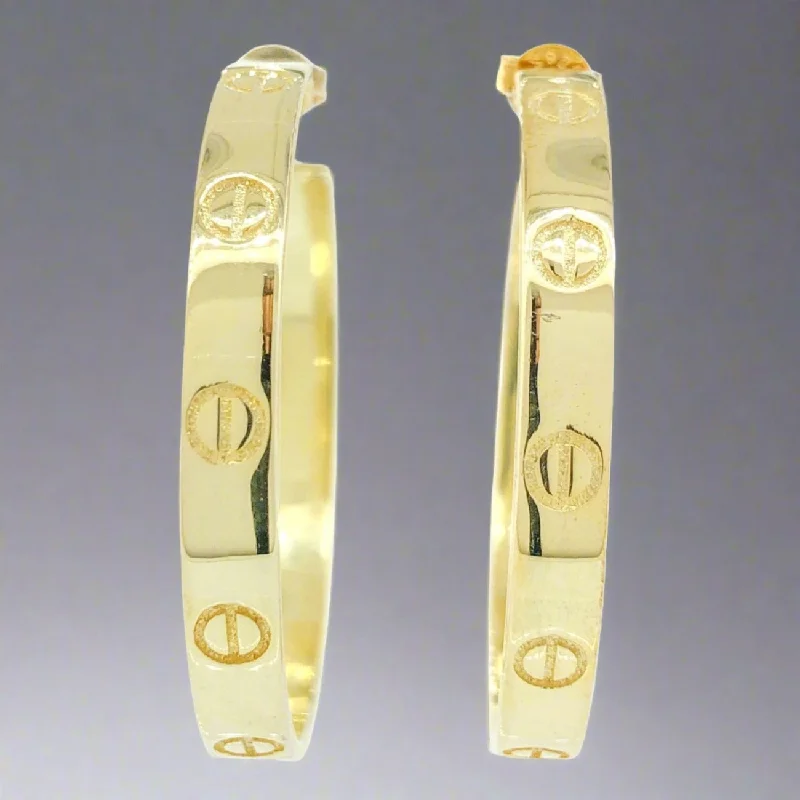Last Chance To Grab Your Favorite Jewelry At A Discount YGP Screw head Sterling Hoop Earrings Last Chance To Grab Your Favorite Jewelry At A Discount YGP Screw head Sterling Hoop Earrings