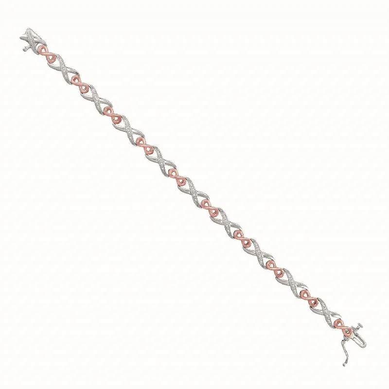 Exclusive Jewelry Offers – Sparkle For Less 1/10 CTW Diamond Infinity 7-inch Bracelet in Sterling Silver Exclusive Jewelry Offers – Sparkle For Less 1/10 CTW Diamond Infinity 7-inch Bracelet in Sterling Silver