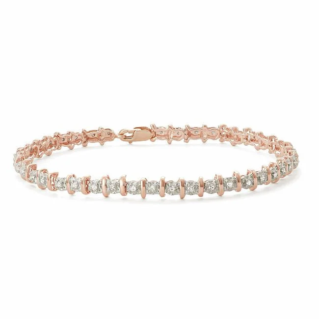 Flash Sale On Elegant Jewelry – Don't Miss Out 1/2 CTW Diamond 7-inch Tennis Bracelet in 10KT Rose Gold Flash Sale On Elegant Jewelry – Don't Miss Out 1/2 CTW Diamond 7-inch Tennis Bracelet in 10KT Rose Gold