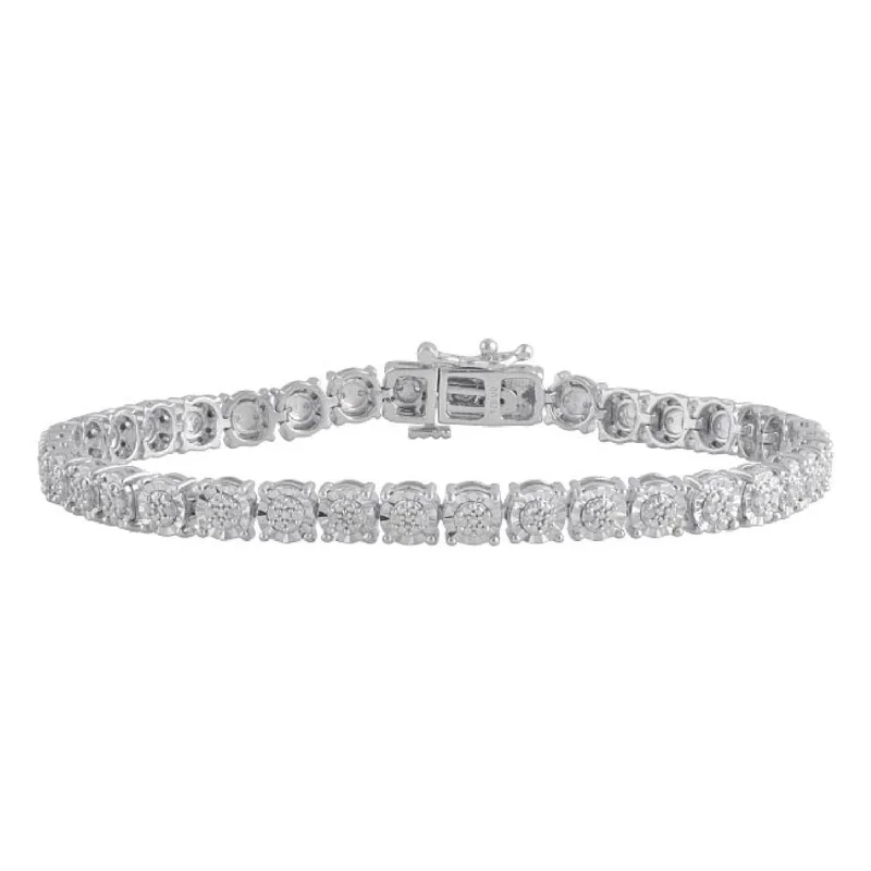 Exclusive Jewelry Bundles At Discounted Rates 1/4 CTW Diamond 7-inch Tennis Bracelet in Sterling Silver Exclusive Jewelry Bundles At Discounted Rates 1/4 CTW Diamond 7-inch Tennis Bracelet in Sterling Silver